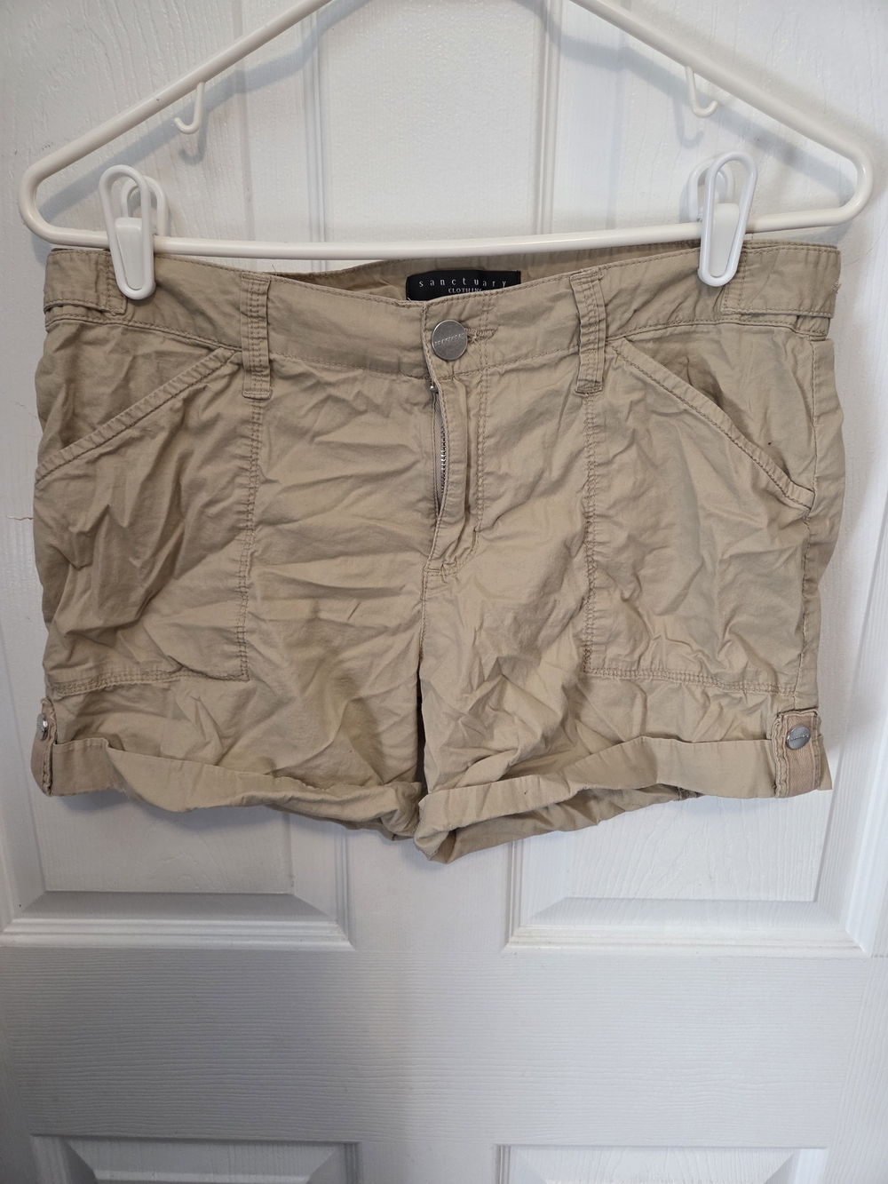 Sanctuary Khaki Roll-Cuff Women’s Shorts